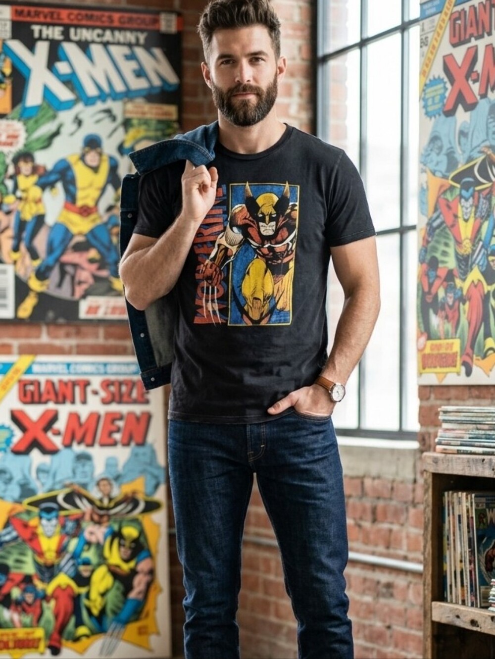 Marvel Wolverine Graphic Tee Men's Medium